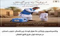 واکسیناسیون رایگان ۱۱۰ هزار کودک زیر ۵‌سال جنوب استان در مرحله اول طرح فلج اطفال