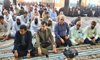 حضور رئیس، معاونین و کارکنان دانشگاه علوم پزشکی ایرانشهر در مراسم بزرگداشت رهبر شهید انقلاب اسلامی